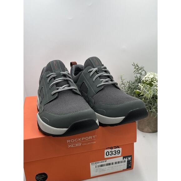 Rockport XCS Riggs Blucher Water Resistant Walking Hiking Shoe Black CI7597 9.5W - Picture 1 of 15